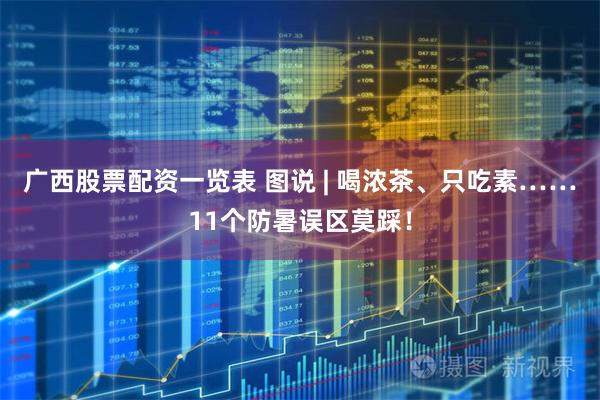 广西股票配资一览表 图说 | 喝浓茶、只吃素……11个防暑误区莫踩！